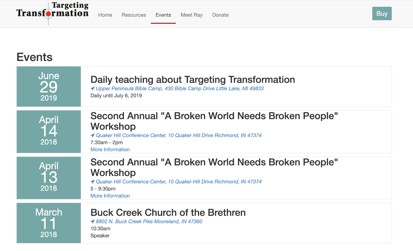 Targeting Transformation Events